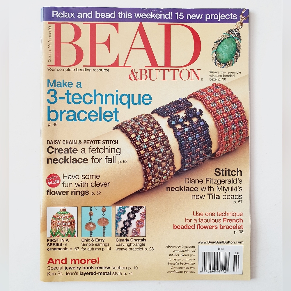 Bead & Button Magazine October, 2010 - Beadwork Designs/Patterns - Picture 3 of 4